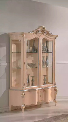 Luxus Holzschaf Design Sideboard Schiefcher beige Italienesch Miwwelen