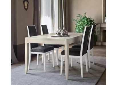 Modern Iesszëmmer Set Dësch Klassesch Stullgrupp 4x Still 5tlg. Set Sëtzgrupp