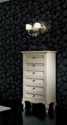 Bett 2x Nuetsdësch 4 Deeler Schlofzëmmer Set Miwwel Kommode Luxus Nei