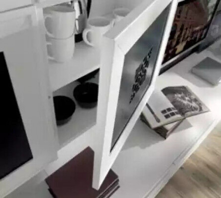 Moderne Wunnwand Set Sideboard Wunnzëmmer Schief Moosequipment