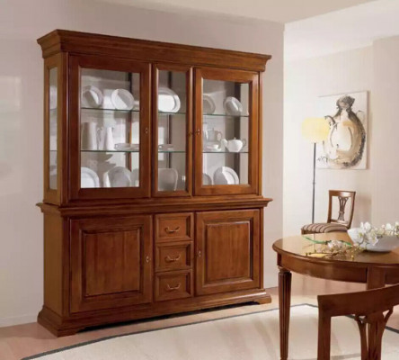 Klassesch Vitrin Italienesch Luxus Miwwelen Vitrinen Holzschaf Design Schaf
