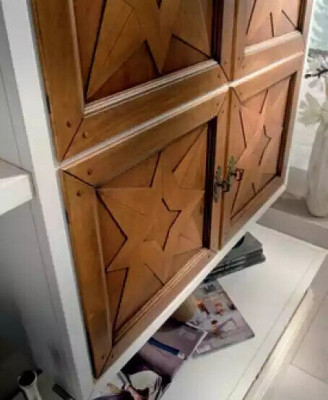 Italienesch Holzmiwwel Designer Anrichte Wunnwand Wunnzëmmer Schiefwand