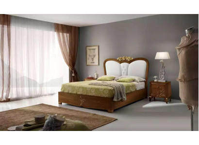 Schlofzëmmer Set Bett + 2x Nuetsdëscher Better Italienesch Miwwelen 3stéck.