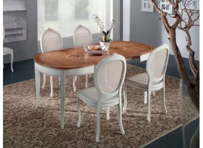 Italienesch Miwwel Designer Holz Dësch Sëtz Polster Iess Zëmmer 4x Still