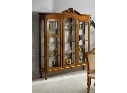 Klassesch Vitrinn Holz Edel Luxus Glas Schaf Holz Regal Vitrinnen