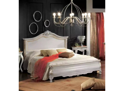 Luxuriéist gepolstert wäisst Duebelbettgestell Bett Holzdesign Luxus