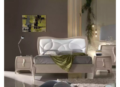 Design Bett 2x Nuetsdëscher 3 Deeler Schlofzëmmer Luxus Komplett Garnitur