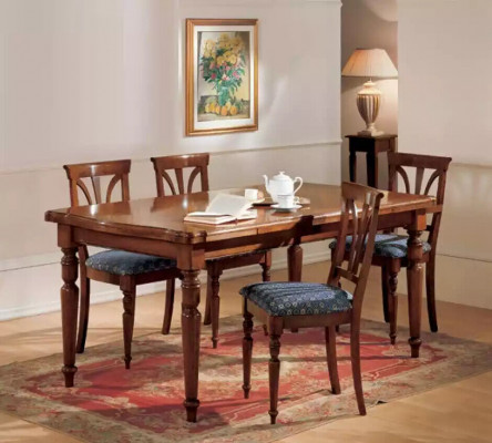 Design Iesszëmmer Stull Set Dëscher 4x Stull Iessgrupp Garnitur 5dg Stéck.
