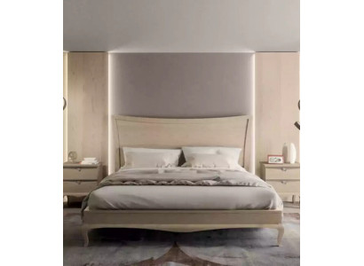 Design Miwwelen Modern Luxus Bett 2x Nuetsdësch Schlofzëmmer Set 3 Deeler. Nei