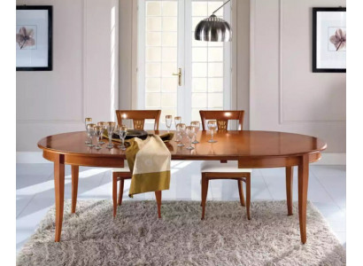 Italienesch Miwwelen Designer Holz Dësch Sëtz Iess Zëmmer 4x Stull Garnitur