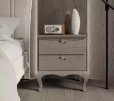 Design-Schlofzëmmer 3-tlg. Bett 2x Nuetstiesch Modern Luxus Better Miwwelen