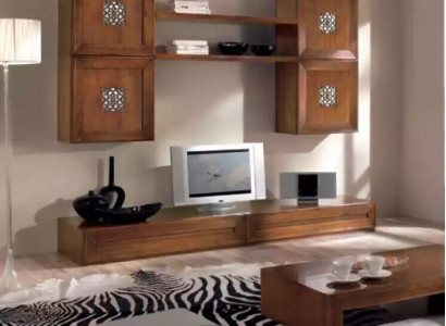 Wunnzëmmermiwwel Set Designer Wunnzëmmer Braun Sideboard Wunnwand Nei