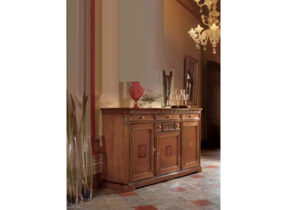 Klassesche Schaf Massivholz Miwwel Sideboard Italienesch Ariichtung