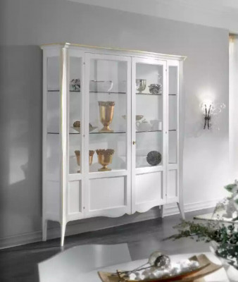 Vitrine Italienesch Luxus Wunnzëmmer Miwwelen Schaf Klassesch Stil Holz