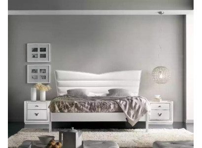 Design Miwwel Bett 2x Nuetsdëscher 3-deeleche Schlofzëmmer Set Luxus Better Nei