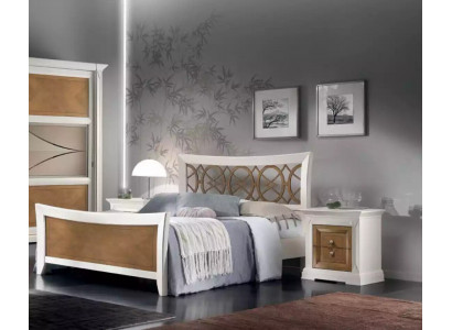Schlofzëmmer Miwwelen 3tl. Set Bett Massivholz Nuetsdëscher 2x Better Holz