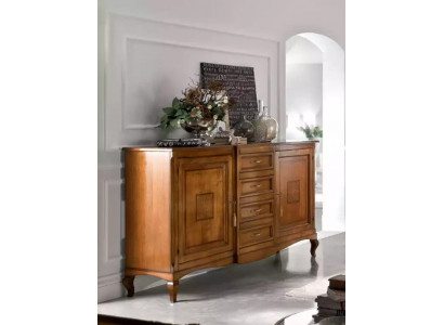 Sideboard mat Schief Holz Kommode Wunnenzëmmer Schaf Massiv Nei