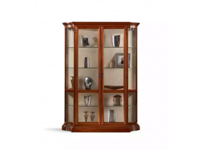Vitrinn Glas Schaf Vitrin Wunnzëmmer Holz Anrichte Luxus Miwwelen Nei
