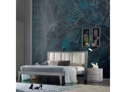 Bett 3-stéck Schlofzëmmer Design Luxus Schlofzëmmer Miwwelen 2x Nuetsdëscher