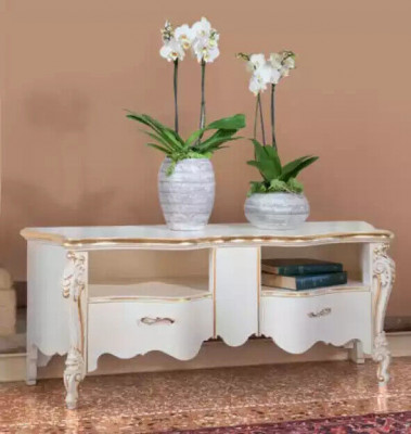 TV-Regal Kommode RTV-Regal Holzdësch klassescht Design Lowboard Regaler