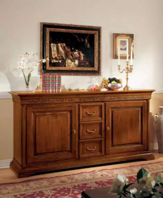 Klassesch Stil Kommode Sideboard Schaf Italienesch Miwwelen Braun Nei