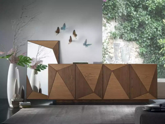 Kommod Sideboard Wunnzëmmer Holzschaf Schaf Holz Italien Anrichte