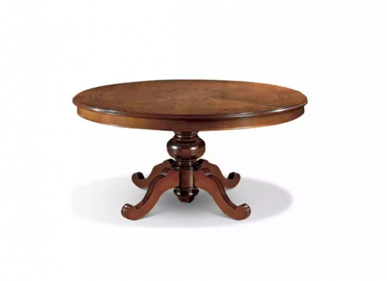 Iessdësch Braun Ronn Klassesch Iessenzëmmer Luxus Holz Dëscher Design Nei