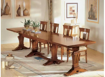 Iessdësch Holz Iesszëmmer Dësch Design Holz Luxus Miwwelen Klassesch Nei