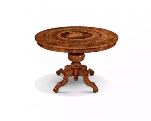 Iessen Dësch Iesszëmmer Braun Ronn Klassesch Dësch Design Holz Luxus Miwwelen