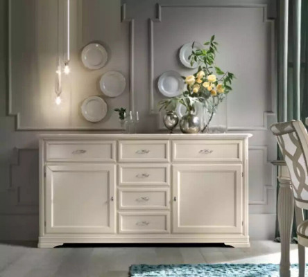 Kommode Holz Schief Schränk Miwwel Luxus Sideboard Schaf Italien