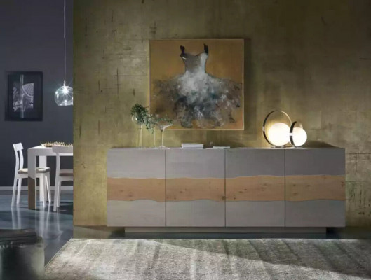 Sideboard Design Kommode Holz Schaf Schief Italienesch Miwwelen Neit