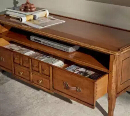 Grupp Wunnwand RTV Lowboard TV Stänner Modern Braun Wunnzëmmer Set