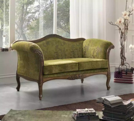 Canapé 2 Plazen Textil Holz gepolstert Canapéen Design Luxuriéis Neit Canapé