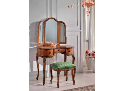 Brongen Toilettendësch Spigel Hocker Schlofzëmmer Set Hocker Kommoden