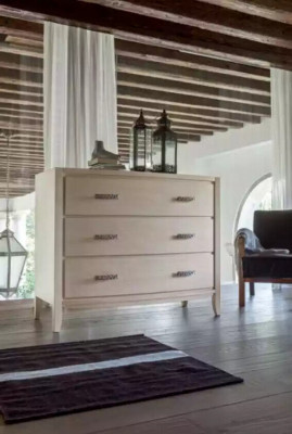 Design Kommod Holz Schaf Kommoden Beige Italienesch Miwwelen Konsol