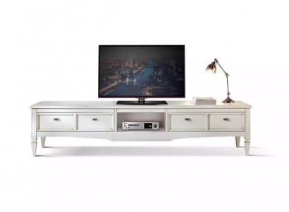Wunnzëmmer Stänner Miwwelen RTV Fernseh Sideboard Stil Wäiss Luxus Holz