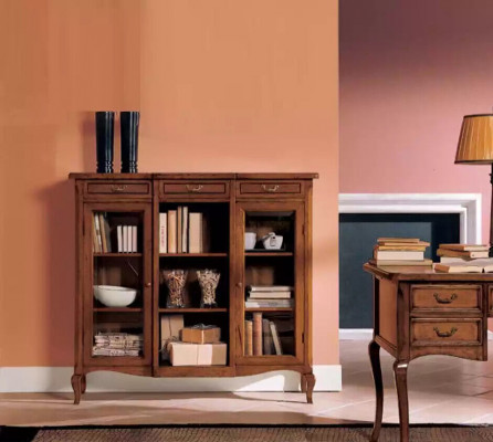 Designer Luxus Holz Vitrin Schaf Design Anrichte Italienesch Miwwelen