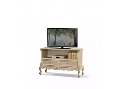 Sideboard RTV Wunnzëmmer TV-Stänner Design Beige Holz Regaler Italien Nei