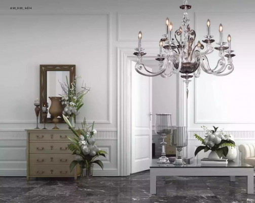 Luster Kristall Lüster Lampe Plafonnaire Luuchte Hänkluucht nei