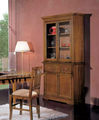 Schaf Schief Anrichte Vitrin Glasschaf Vitrinen Italienesch Miwwelen