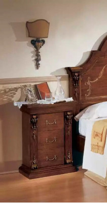 Luxuriéis Design Nuetsdësch Niewendëscher Schlofkummer Holz Luxus Konsolen