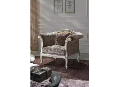Fotell 1-Sëtz Polstersofa Design Luxus Textil Kanapé Grau Sofa Nei
