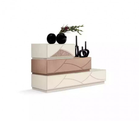 Italienesch Miwwel Design Kommoud Modern Beige Luxus Holz Miwwelen Nei