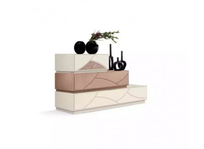 Italienesch Miwwel Design Kommoud Modern Beige Luxus Holz Miwwelen Nei