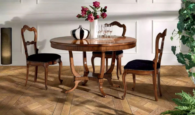 Design Rond Dësch Iess Zëmmer Ronn Braun Dëscher Holz Iessdësch Iesszëmmer Nei