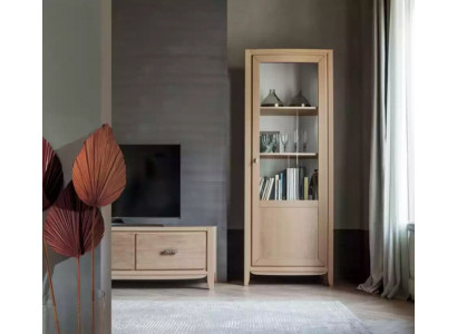 Miwwelen Holz Vitrin Glasschaf Kommode Schief Italienesch Miwwelen Nei