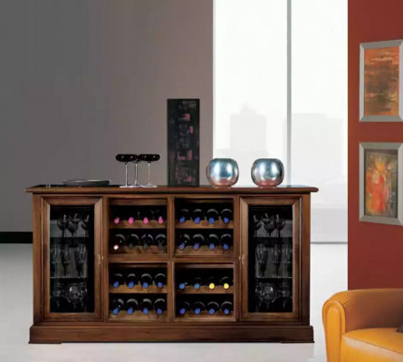 Hausbar Barschaf Dësch Regal Wäiregal Wäischaf Luxus Vitrinn
