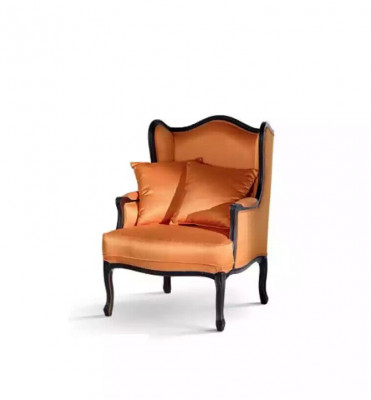 Klassesche Fauteuil Sofa 1 Sëtzer Designer Textil Sofa Polster Nei