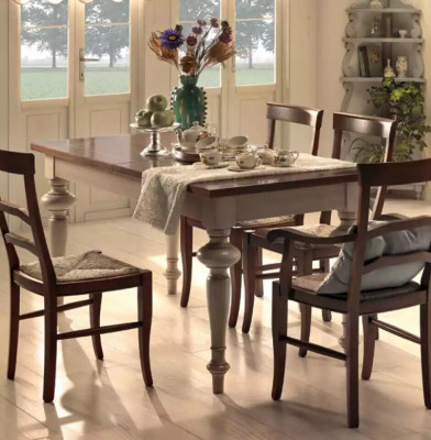Luxus Klassesch Iessdësch Holz Rechteckeg Braun Dësch Iesszëmmer Iessdëscher Nei