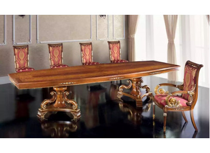 Design Luxus Dëscher Iesszëmmer Italienesch Miwwelen Dësch Braun Iessdëscher Nei